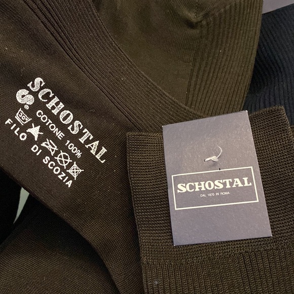 Schostal Roma Italian men’s long dress socks. Filo Di Scozia. 100% cotton - Picture 6 of 6